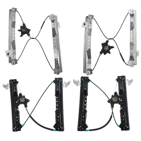 4 Pcs Front & Rear Power Window Regulator without Motor for Chrysler Town & Country 08-20 Dodge Ram