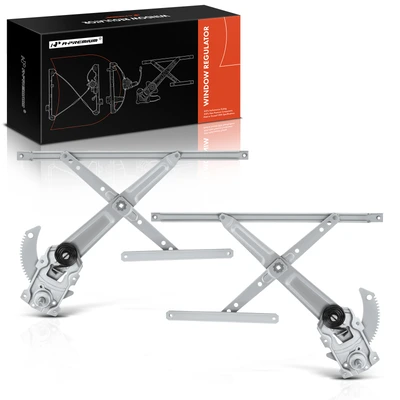 2 Pcs Front Manual Window Regulator