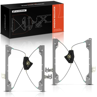 2 Pcs Front Power Window Regulator without Motor