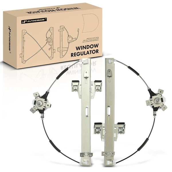 2005-2010 Dodge Dakota 2-Pc Manual Window Regulator Front Driver & Passenger Manual A-Premium APWR2958