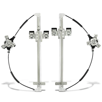 2 Pcs Rear Manual Window Regulator
