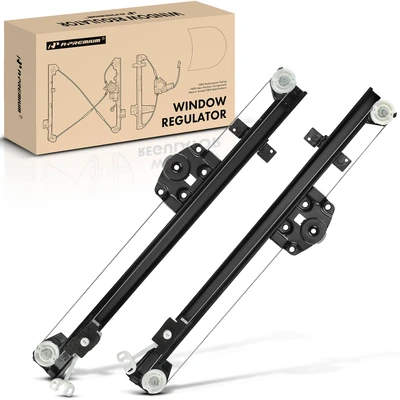 2 Pcs Front Power Window Regulator without Motor