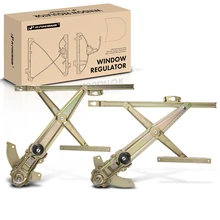 1988-1991 Honda Civic 2pc Manual Window Regulator Front Driver & Passenger Manual A-Premium APWR2961
