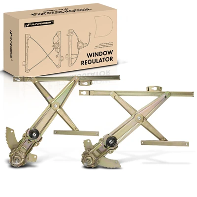 2 Pcs Front Manual Window Regulator