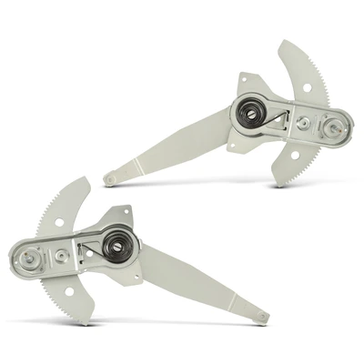 2 Pcs Front Manual Window Regulator