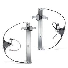 1990-1993 Lincoln Town Car 2pc Window Regulator and Motor Kit Rear Driver & Passenger Electric with Motor A-Premium APWR2717