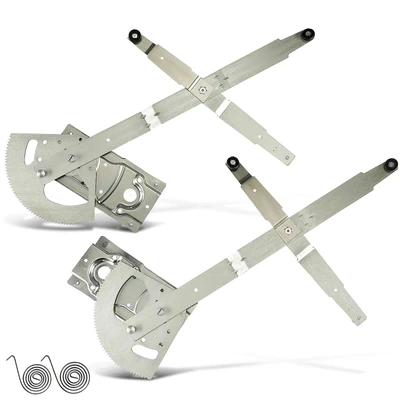 2 Pcs Front Power Window Regulator without Motor