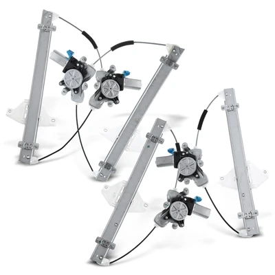 4 Pcs Front & Rear Power Window Regulator with Motor
