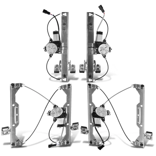 2006-2011 Chevrolet HHR 4-Pc Window Regulator and Motor Kit Front & Rear Electric with Motor A-Premium APWR2719
