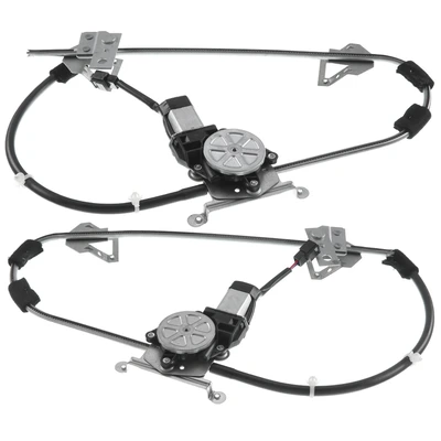 2 Pcs Front Power Window Regulator with Motor