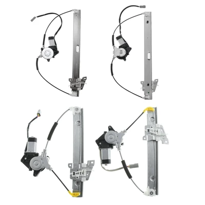 4 Pcs Front & Rear Power Window Regulator with Motor