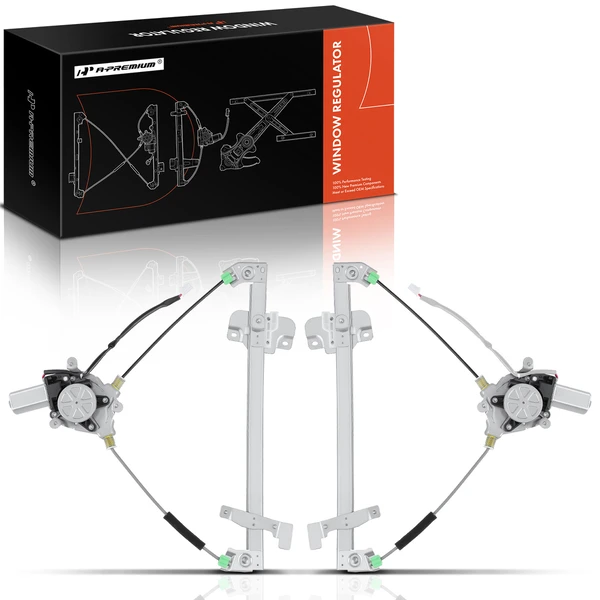 1999-2003 Mazda Protege 2-Pc Window Regulator and Motor Kit Front Driver & Passenger Electric with Motor A-Premium APWR0914