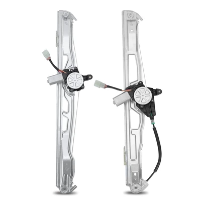 2 Pcs Front Power Window Regulator with Motor