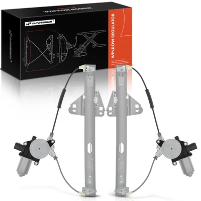 2 Pcs Rear Power Window Regulator with Motor