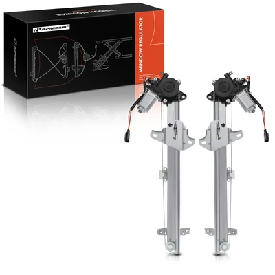 2 Pcs Front Power Window Regulator with Motor
