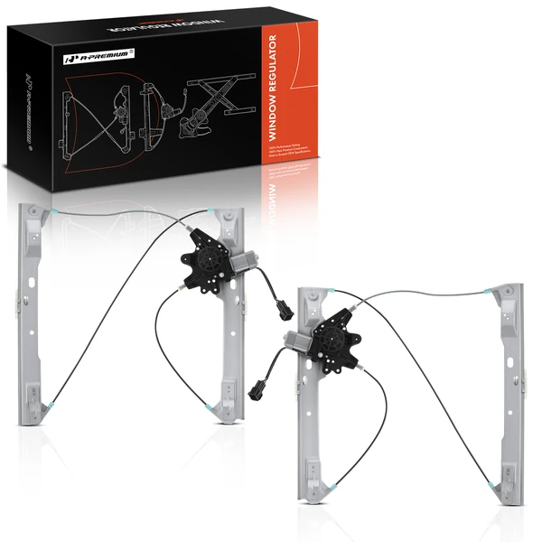 2 Pcs Front Power Window Regulator with Motor for Ford C-Max 2013-2018