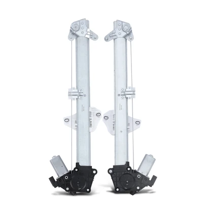 2 Pcs Front Power Window Regulator with Motor