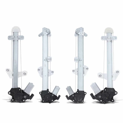 4 Pcs Front & Rear Power Window Regulator with Motor
