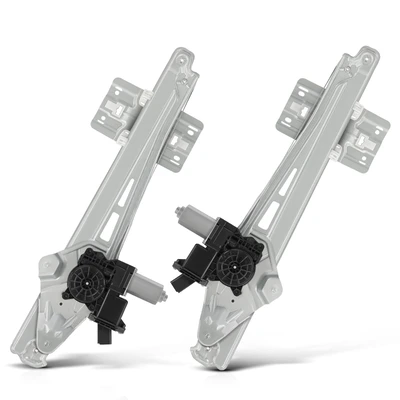 2 Pcs Front Power Window Regulator with Motor