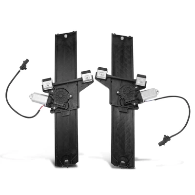 2 Pcs Front Power Window Regulator with Motor