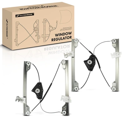 2 Pcs Front Power Window Regulator without Motor