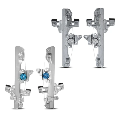 4 Pcs Front & Rear Power Window Regulator without Motor