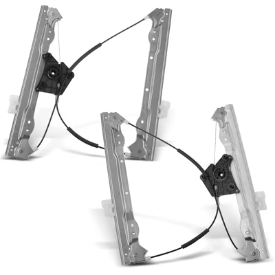 2 Pcs Front Power Window Regulator without Motor