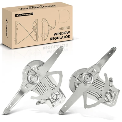 2 Pcs Front Power Window Regulator without Motor