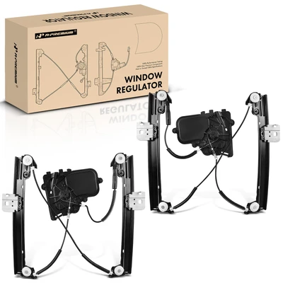 2 Pcs Front Power Window Regulator without Motor