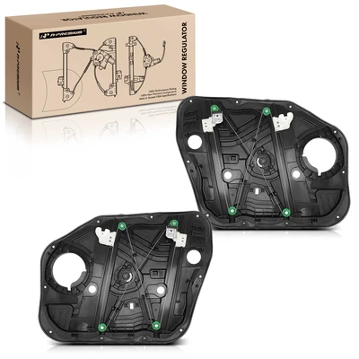 2 Pcs Front Power Window Regulator without Motor