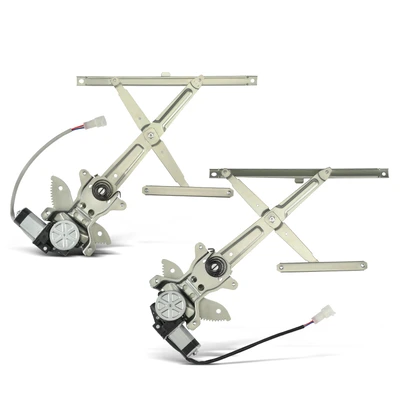 2 Pcs Front Power Window Regulator with Motor