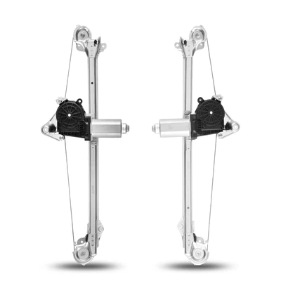 2 Pcs Rear Power Window Regulator with Motor