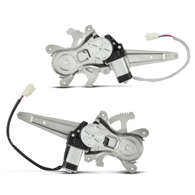 2 Pcs Rear Power Window Regulator with Motor