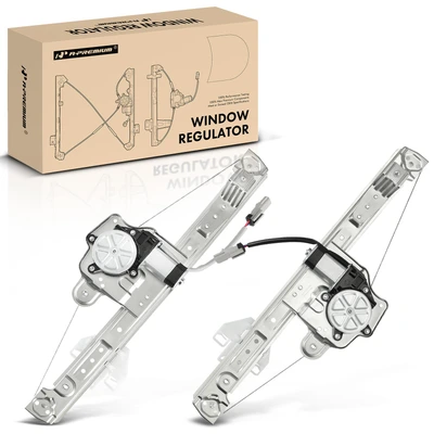 2 Pcs Rear Power Window Regulator with Motor