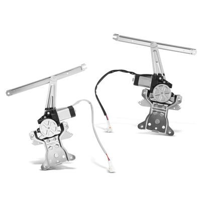 2 Pcs Rear Power Window Regulator with Motor