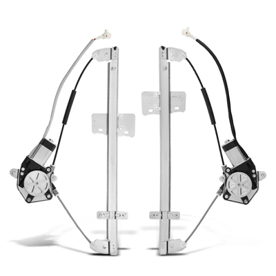 2 Pcs Rear Power Window Regulator with Motor