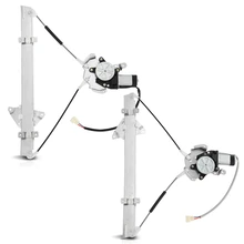 1989-1992 Mitsubishi Mirage 2pc Window Regulator and Motor Kit Front Driver & Passenger Electric with Motor A-Premium APWR3159