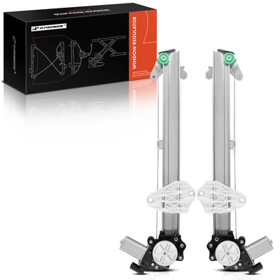 2 Pcs Front Power Window Regulator with Motor