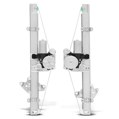 2 Pcs Front Power Window Regulator with Motor