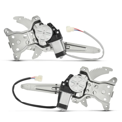 2 Pcs Rear Power Window Regulator with Motor