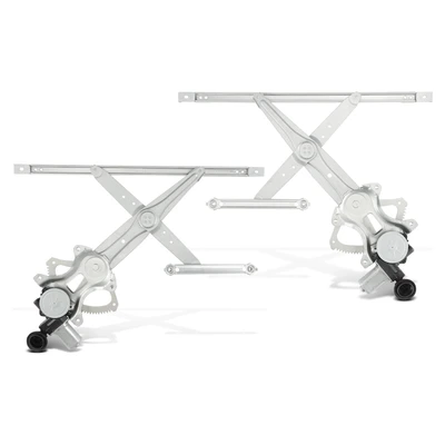 2 Pcs Front Power Window Regulator with Motor