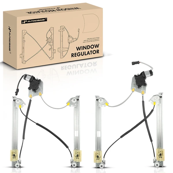 2007-2012 Dodge Caliber 2-Pc Window Regulator and Motor Kit Front Driver & Passenger Electric with Motor A-Premium APWR2989