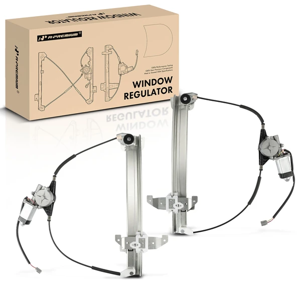 2 Pcs Rear Power Window Regulator with Motor for Lincoln Town Car 1994