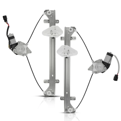 2 Pcs Front Power Window Regulator with Motor