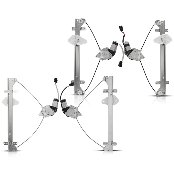 2006-2014 Honda Ridgeline 4-Pc Window Regulator and Motor Kit Front & Rear Electric with Motor A-Premium APWR3091