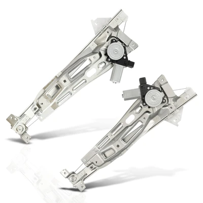 2 Pcs Front Power Window Regulator with Motor