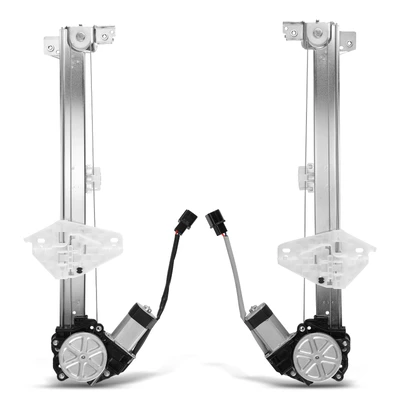 2 Pcs Rear Power Window Regulator with Motor