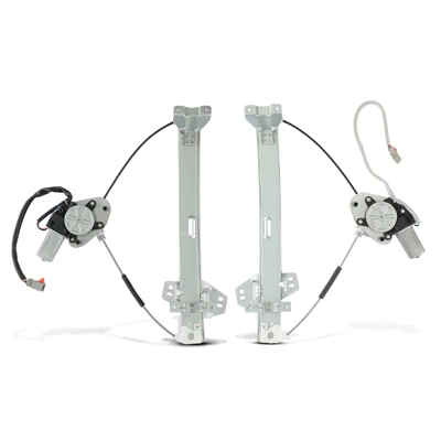 2 Pcs Front Power Window Regulator with Motor