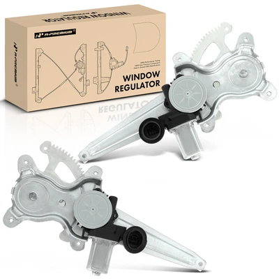 2 Pcs Rear Power Window Regulator with Motor