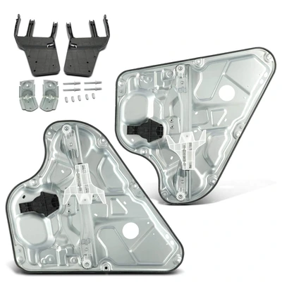 2 Pcs Rear Power Window Regulator with Motor